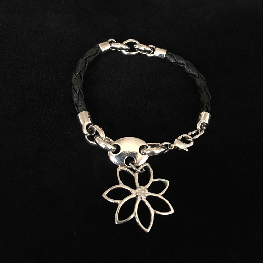 Vintage Flower Charm Bracelet